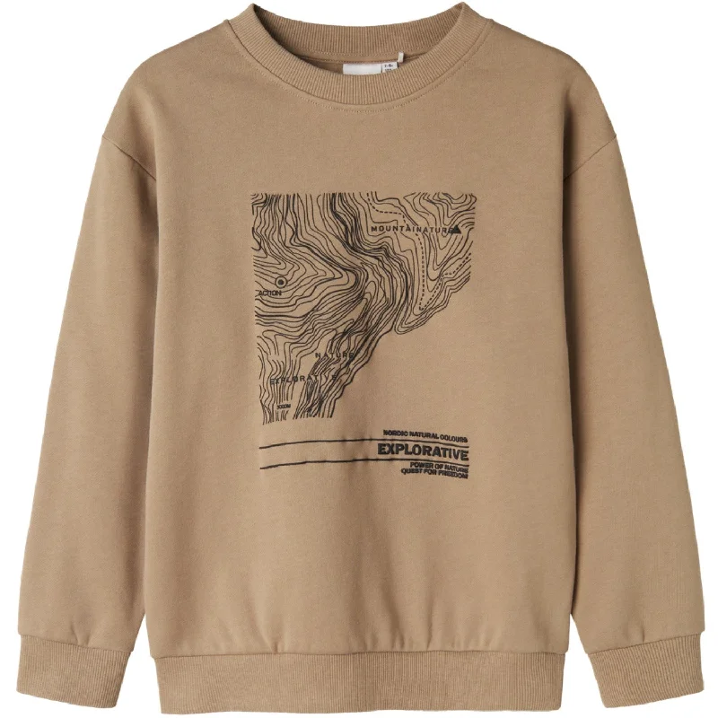 Trendy Wear Name It Weathered Teak Nefiks Sweatshirt