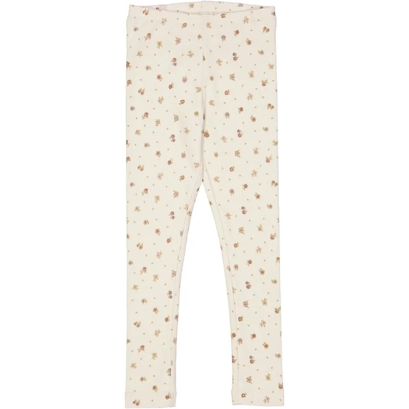 Comfortable Dresses Wheat Chalk Flowers Jersey Leggings