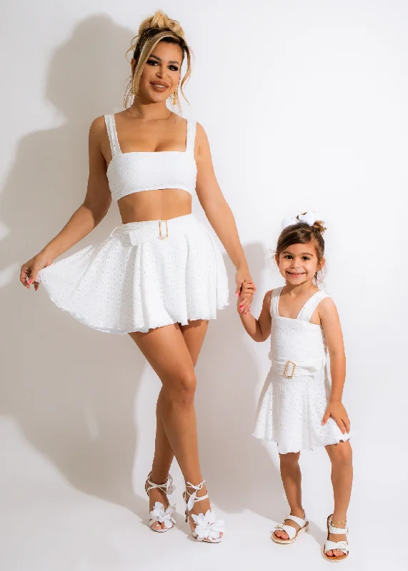 Free Design Angel Energy Kid Dress White