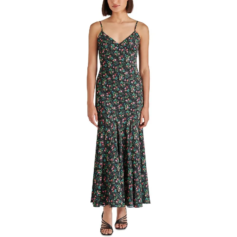 British Style Betsey Johnson Womens Floral Print  Maxi Dress