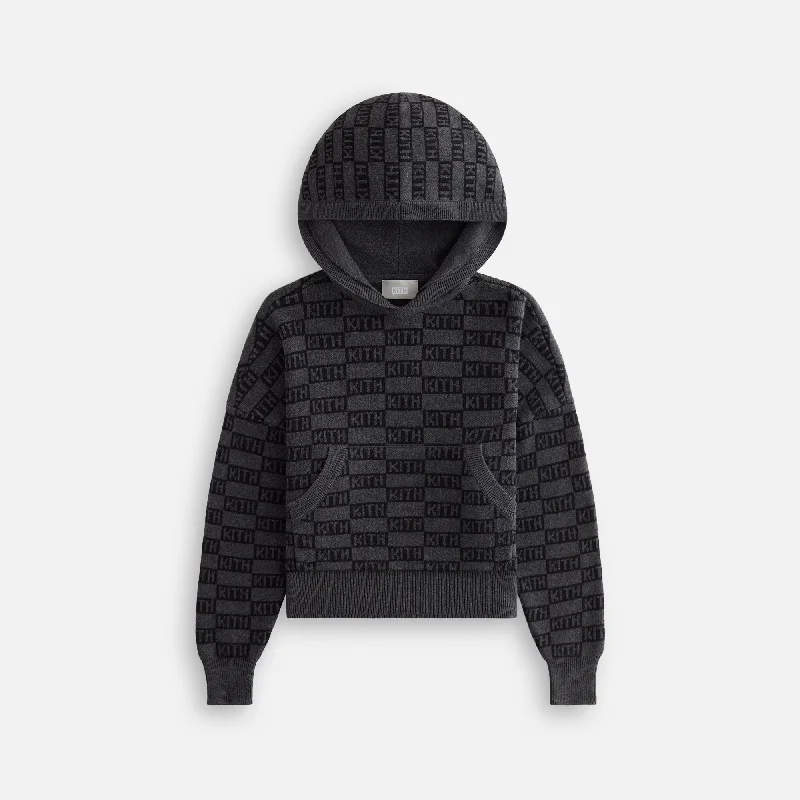 Soft Wear Kith Kids Monogram Nelson Hoodie - Black