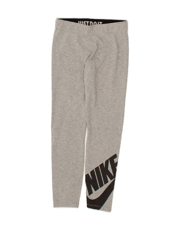Light Comfort NIKE Womens Graphic Leggings UK 10 Small Grey