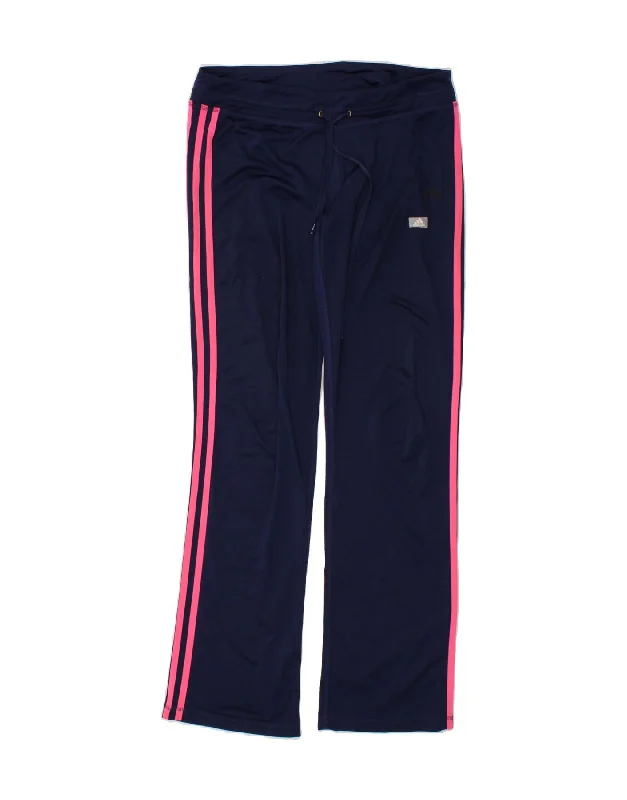 Effortless Wear ADIDAS Womens Tracksuit Trousers UK 12/14 Medium Navy Blue Polyester Effortless Wear ADIDAS Womens Tracksuit Trousers UK 12/14 Medium Navy Blue Polyester