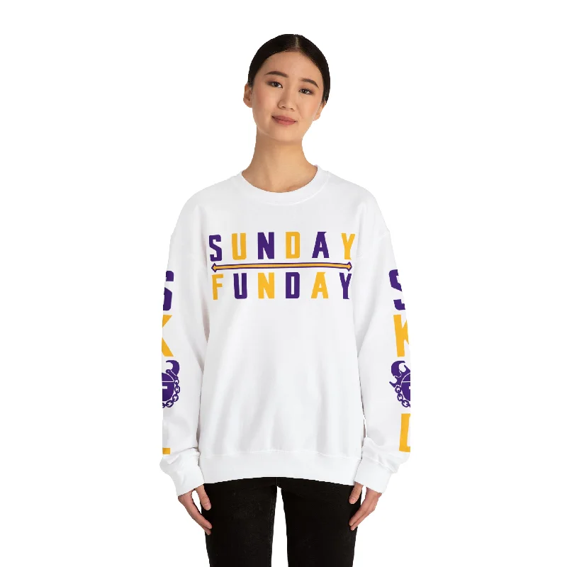 Easygoing Style Unisex Heavy Blend™ Crewneck - Sunday FUNday + The Original (Sleeves)