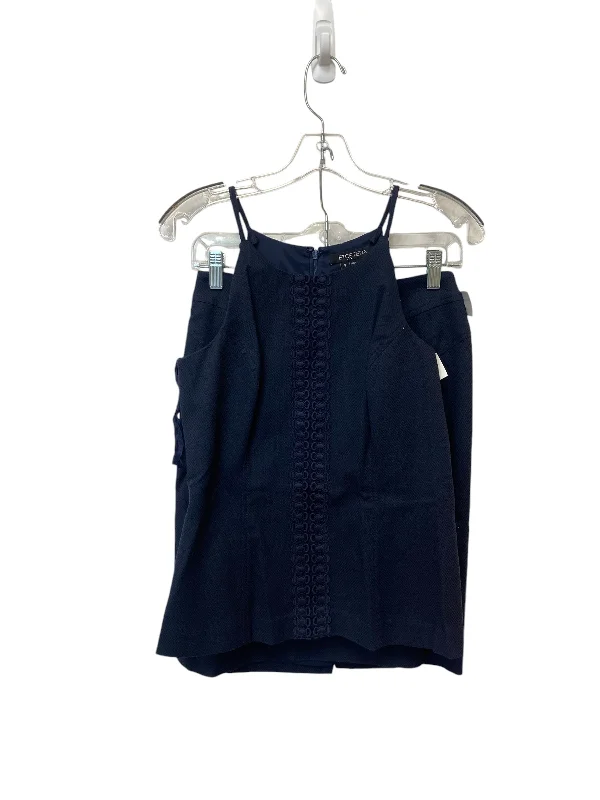Summer Comfort Skirt Set 2pc By Etcetra In Navy, Size: 4