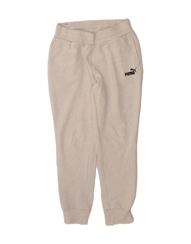 Cozy Pants PUMA Womens Tracksuit Trousers Joggers UK 12 Medium  Grey Cotton