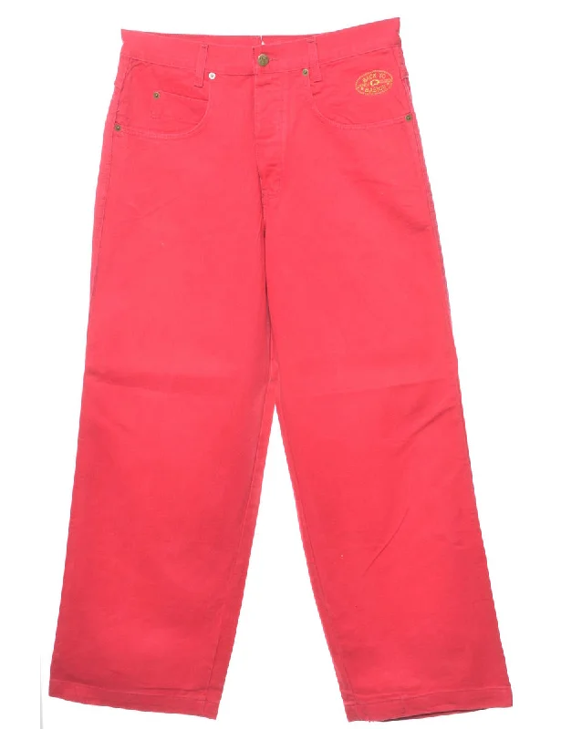 Timeless Comfort Hot Pink Straight Fit Jeans - W31 L31