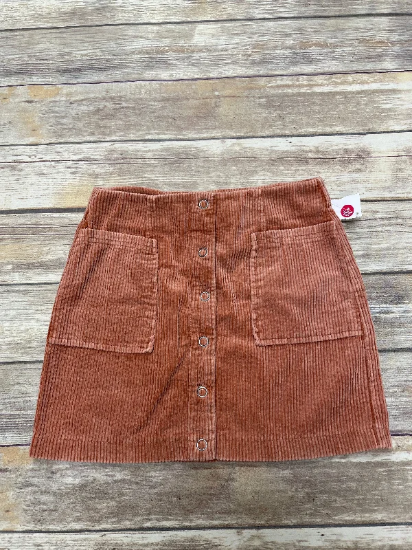 Exquisite Tailoring Skirt Mini & Short By Cmf In Orange, Size: M
