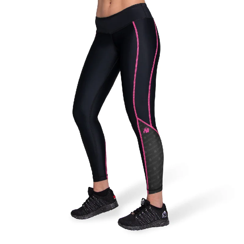 Comfortable Fashion Carlin Compression Tight - Black/Pink