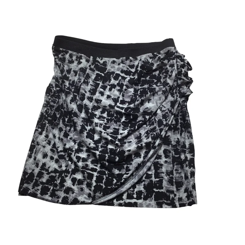 Casual Chic Wear Skirt Mini & Short By Bcbg In Black & Grey, Size: Xs