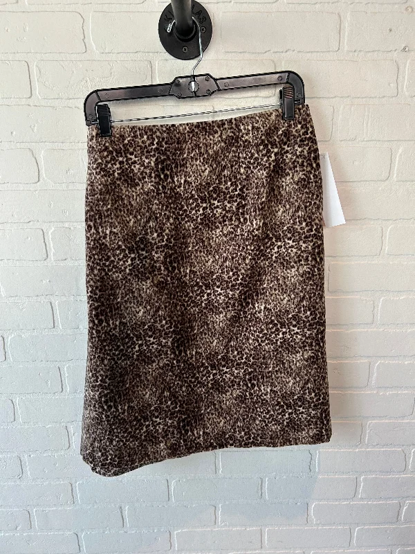 Warm Wear Skirt Midi By Talbots In Brown, Size: 18