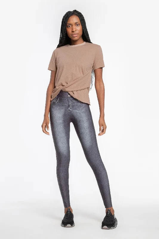 Relaxed Wear Mix Denim Legging