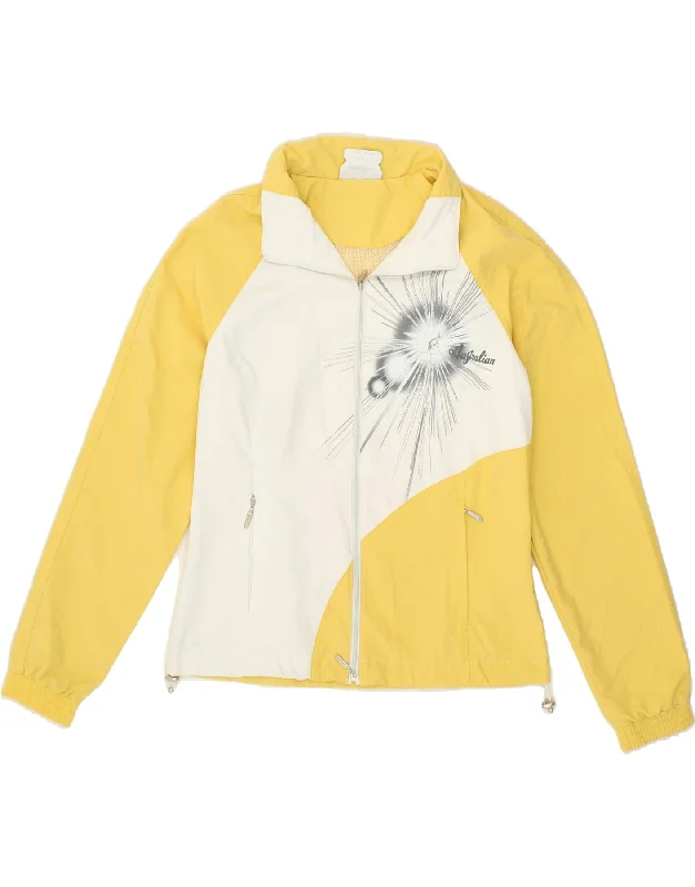 Soft Touch AUSTRALIAN L'ALPINA Womens Graphic Tracksuit Top Jacket IT 40 Small Yellow Soft Touch AUSTRALIAN L'ALPINA Womens Graphic Tracksuit Top Jacket IT 40 Small Yellow