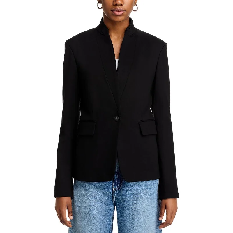 Weekend Style Rag & Bone Womens Solid  One-Button Blazer