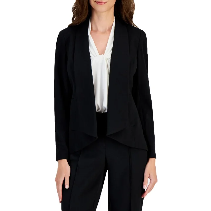 Daily Comfort Kasper Womens Collar  Open-Front Blazer