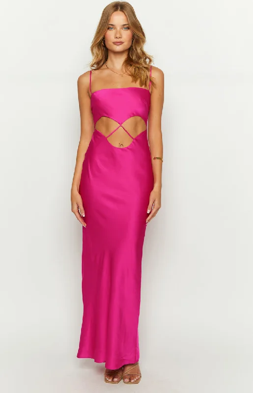 Easy Style Kimmi Pink Maxi Dress