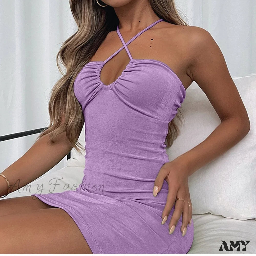 Casual Elegance Amy Fashion - Sleeveless Cut Out Sexy Summer Dress
