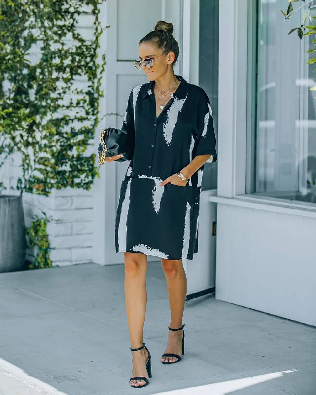 Cozy Vibes Raelynn Pocketed Button Down Shirt Dress - FINAL SALE