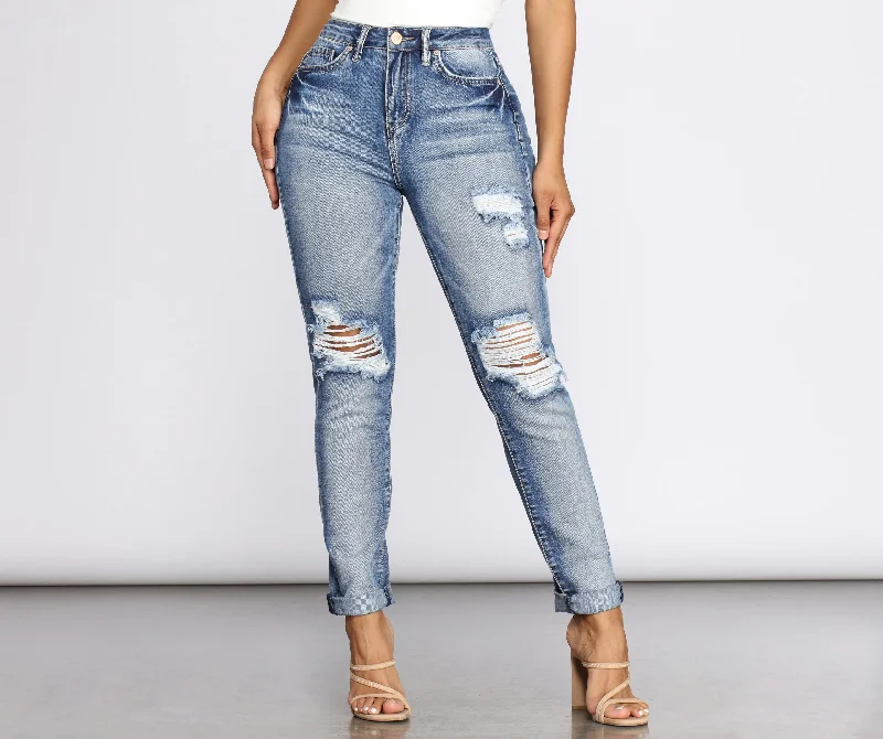 Comfy Pants On The Rise Skinny Jeans