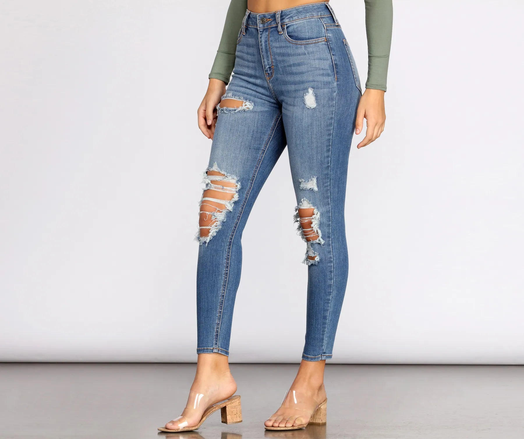 Basic Comfort Taking Chances Cropped Skinny Jeans