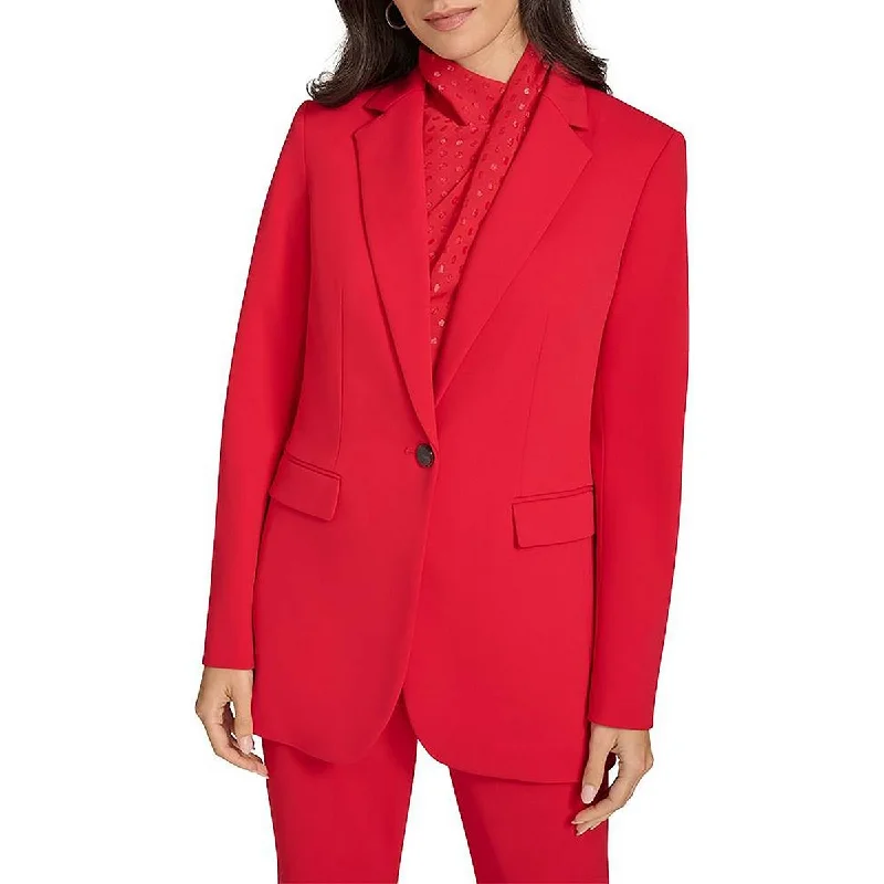 Fashionable Items Calvin Klein Womens Petites Solid  One-Button Blazer