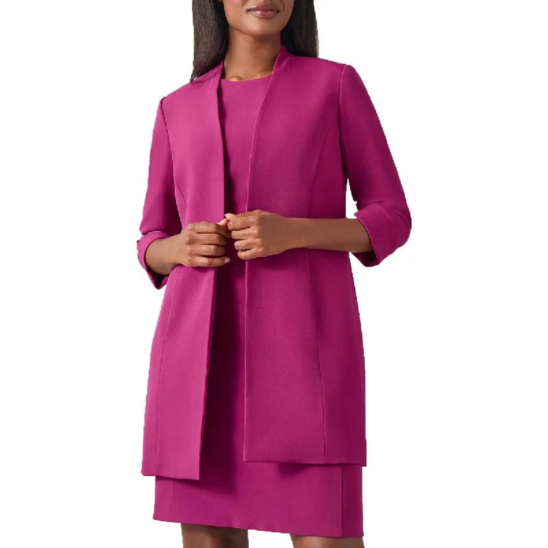Classic Choice Kasper Womens Solid  Duster Blazer