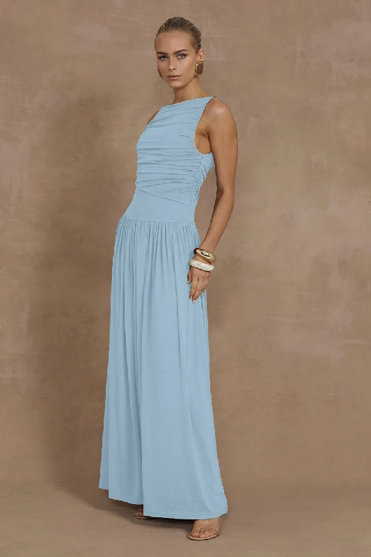 Soft Textures NALLA MAXI DRESS - ICE BLUE