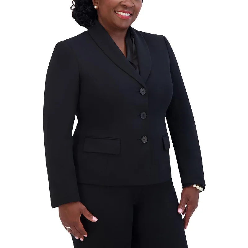 Fresh Comfort Kasper Womens Solid  Suit Jacket