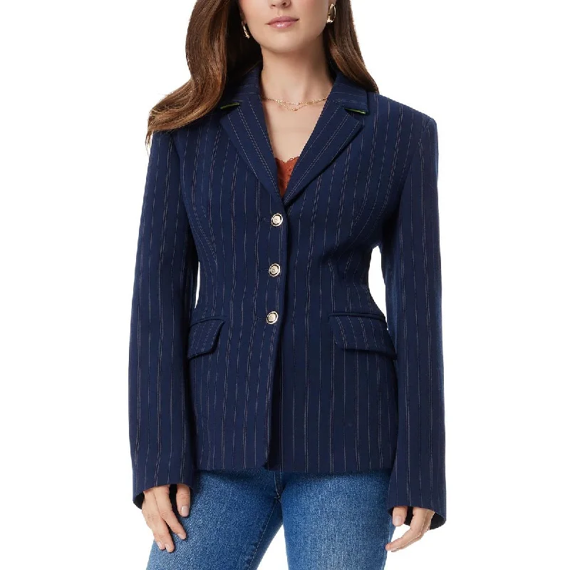 Breezy Style Sam Edelman Womens Pinstripe  Suit Jacket