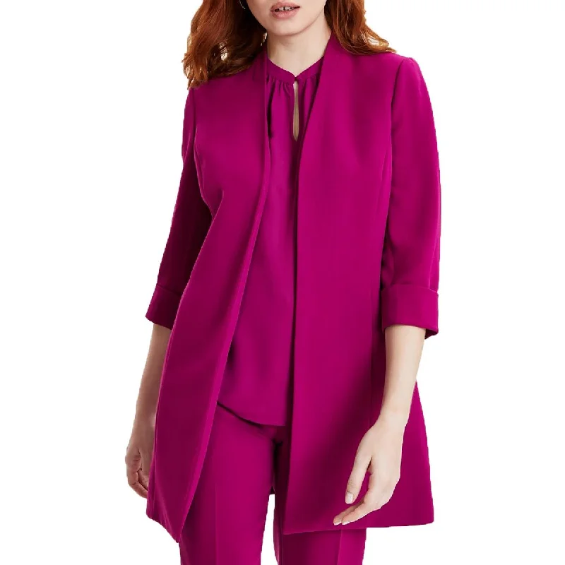 Effortless Style Kasper Womens Petites Pocket  Open-Front Blazer