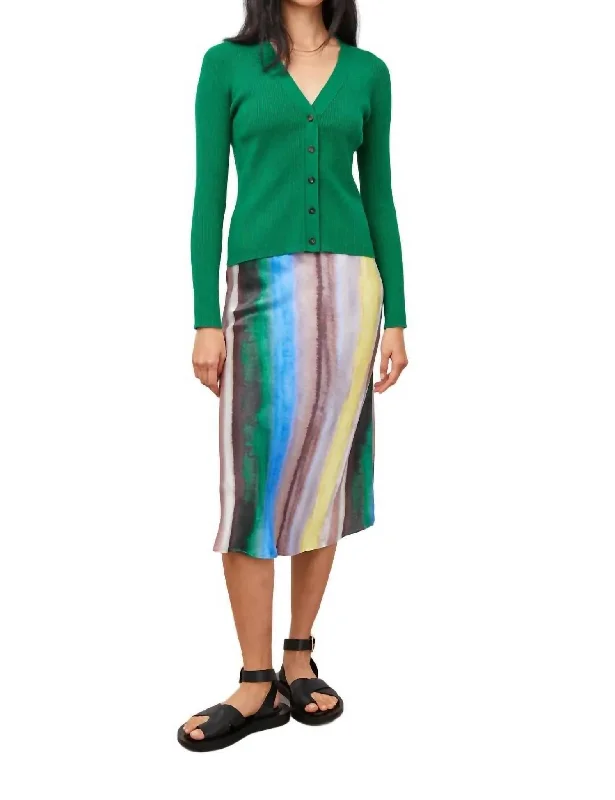 Cozy Outfit Beau Cardigan In Kelly Green