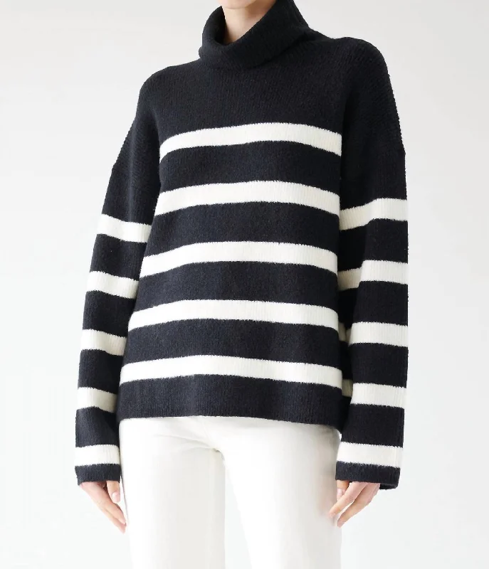 Exquisite Tailoring Encino Sweater In Black/milk
