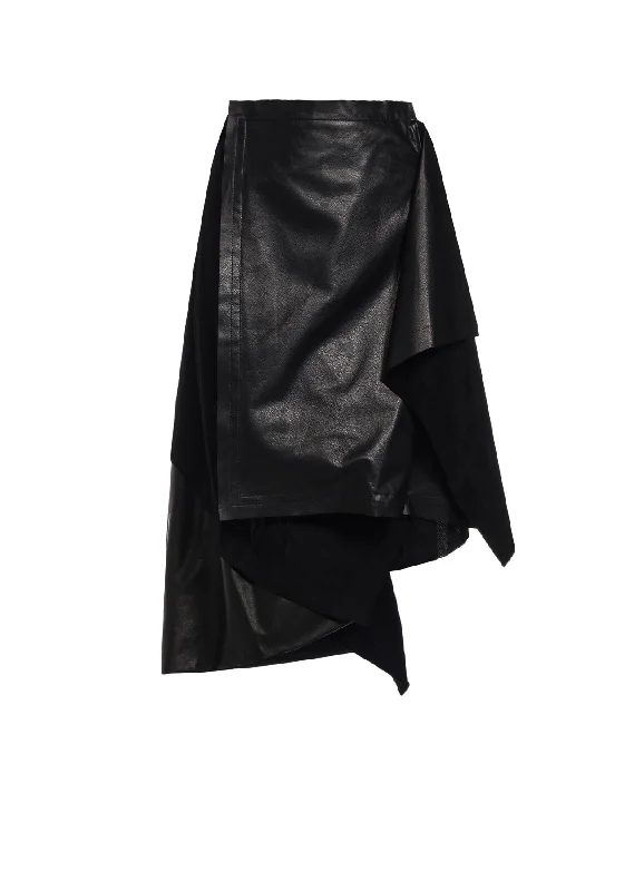 Fashionable Items LIGHT SERGE PANELED SKIRT