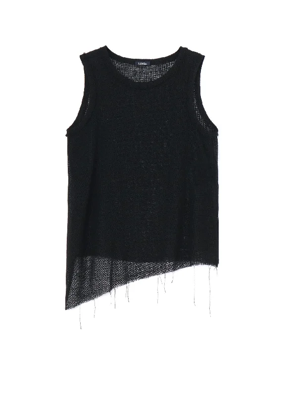 Cozy Fit Wear LENO SLEEVELESS BLOUSE
