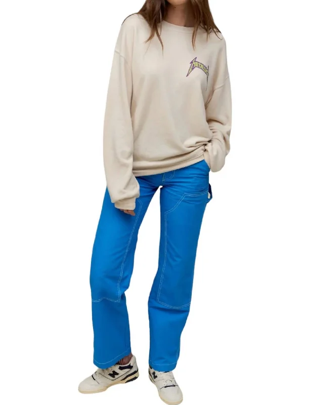 Fashionable Items Metallica Ride The Lightening Sweater In Dirty White