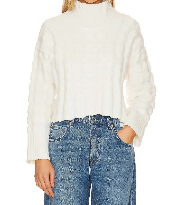 Exquisite Tailoring Soul Searcher Moc Sweater In Ivory