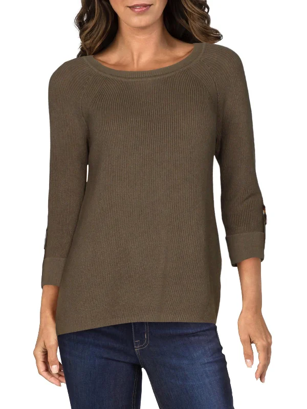 Cozy Sweaters Womens Cotton 3/4 Sleeves Pullover Sweater