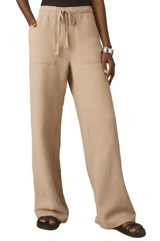 Trendy Casuals Adelina Beach Pant In Khaki