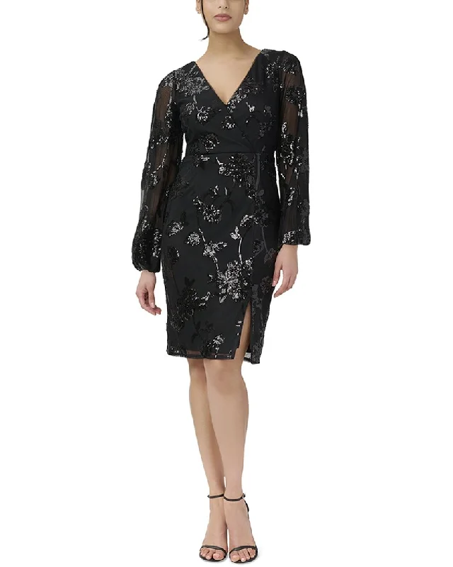 Soft Clothing Adrianna Papell Sheath Lace Mini Dress