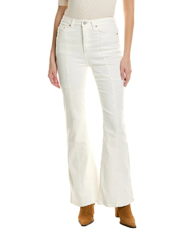 Trendy Casuals AFRM Sylar Bright White High-Rise Slim Flare Jean