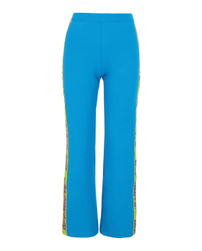 Simple Elegance Athletic Logo Banded Split Pants