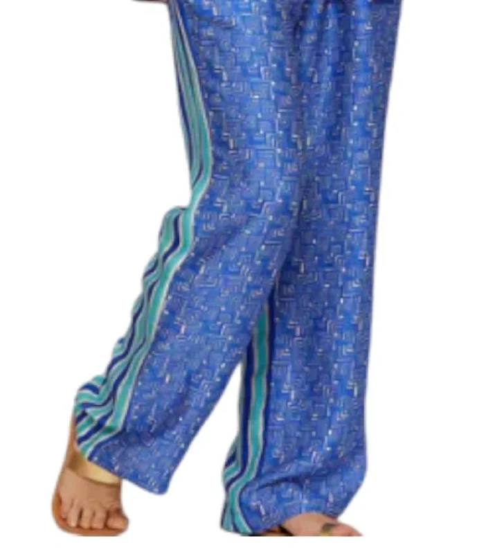 Easy Fashion Avery Straight Trouser In Rangoli