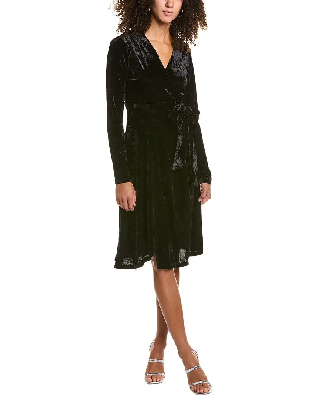 Easy Chic BCBGMAXAZRIA Velvet Wrap Dress