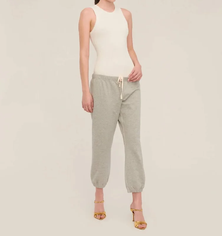 Cozy Dress Blaine Sweat Pant In Heather Grey