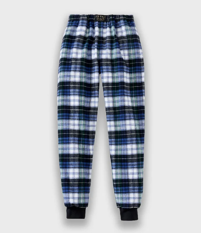 Exquisite Craftsmanship Flannel Jogger Pants - Campbell