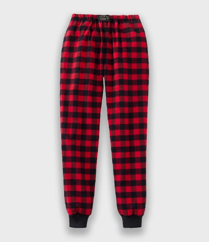 Design Must-have Flannel Jogger Pants - Red Buffalo