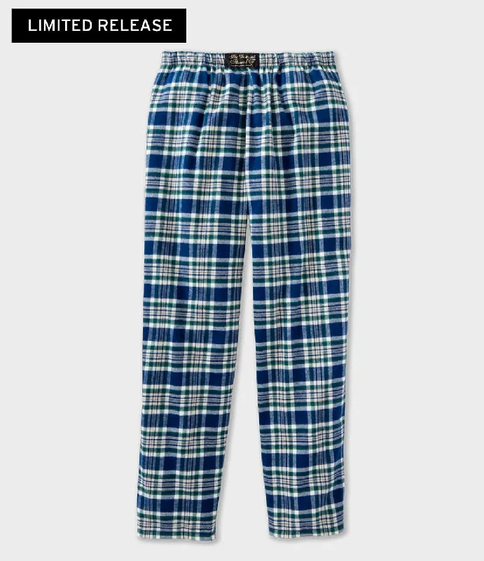 Exquisite Tailoring Flannel Lounge Pants - Maine Pine