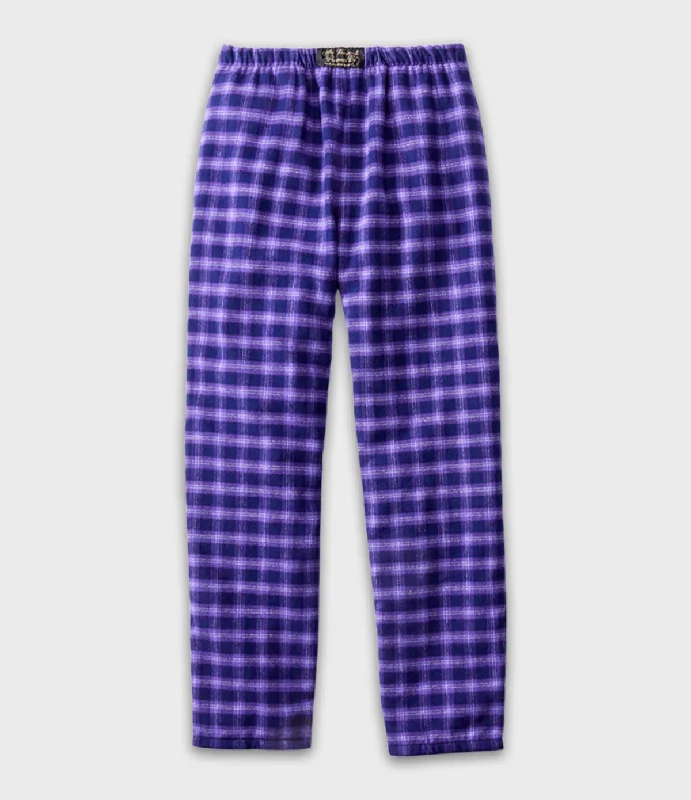 Fashionable Items Flannel Lounge Pants - Purple Maze