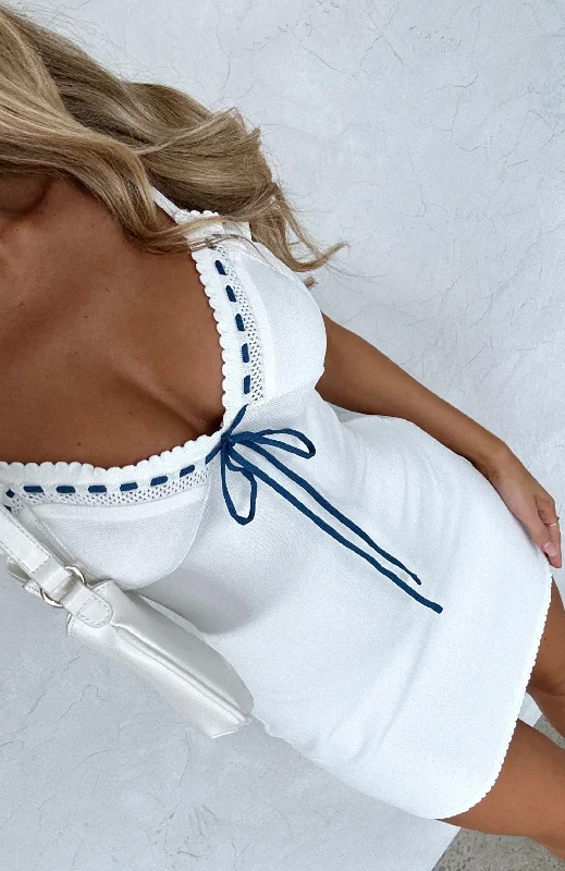Everyday Comfort For Your Love Mini Dress White