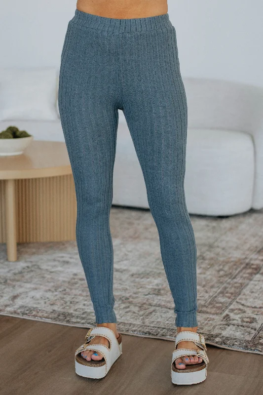 Comfortable Outfits Get Cozy Leggings - Slate